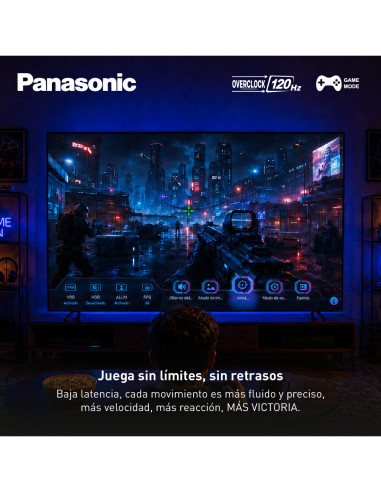 Televisor Panasonic 43 Pulgadas QLED 4K UHD Smart TV Google TV TN-43W80CPN