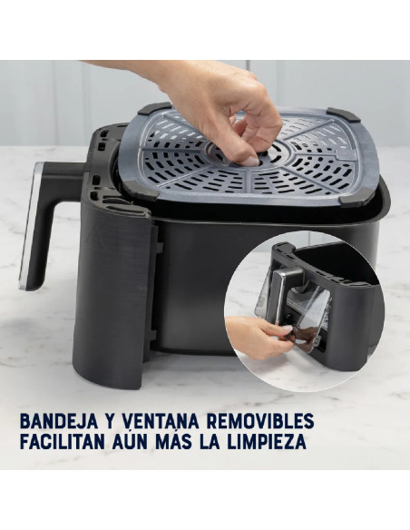 Freidora de Aire Digital Oster 4 Llitros DiamondForce Ventana y Luz Interna 10 Programas Automáticos CKSTAF40WDDF 2204927