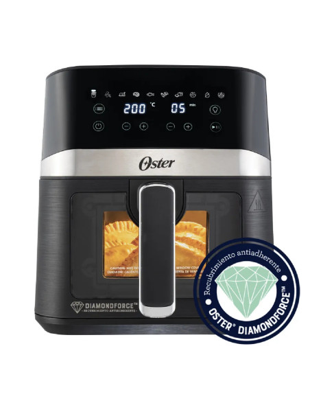 Freidora de Aire Digital Oster 4 Llitros DiamondForce Ventana y Luz Interna 10 Programas Automáticos CKSTAF40WDDF 2204927