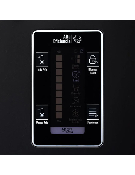 Nevera Haceb 404 Litros Brutos No frost Top Mount Panel Digital Negra NEV ALC 404 SE PD DA ME NE R2