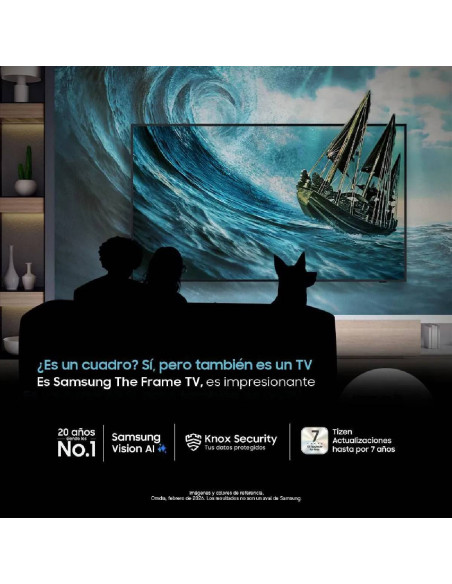 Combo Samsung Televisor 55 pulgadas The Frame Qled 4K con Soporte VG-SCFT55BW/RU F-QN55LS03HEKB + Parlante HW-LS50H/ZL