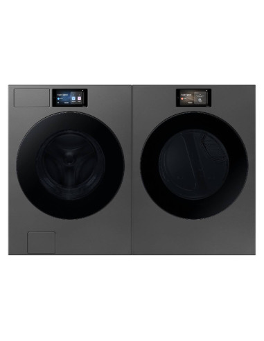 Combo Samsung Lavadora 26 Kg Carga Frontal Bespoke WF90F26ADSCO + Secadora 24 Kg Carga Frontal Bespoke Sensor Dry DV90F24UGSCO