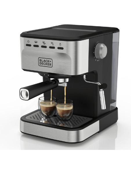 Cafetera espresso Black + Decker Semiautomática EM0312-0SDLA