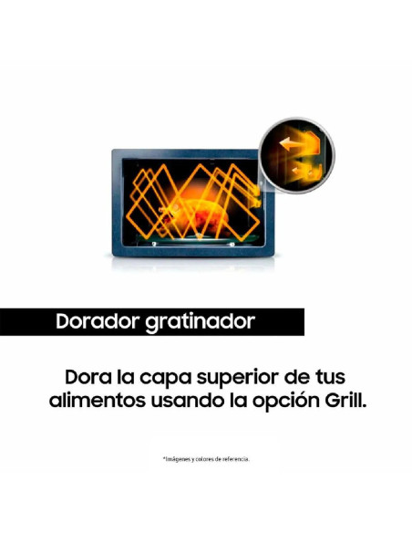 Horno Microondas Samsung  23 Litros SHINE con dorador con esmalte cerámico AGE83X/XAP