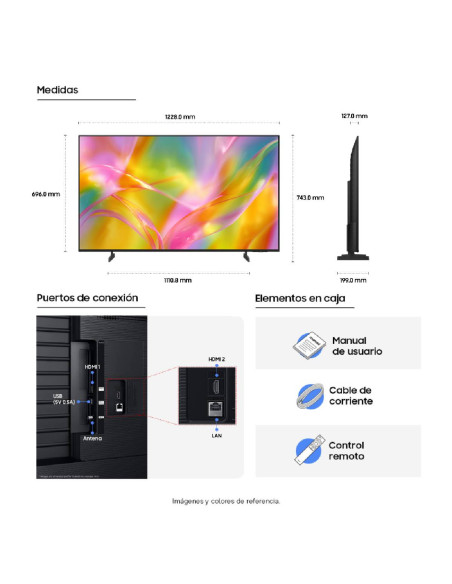 Televisor Samsung 50 Pulgadas Smart TV Mini LED Full HD UN50M60HAKXZL