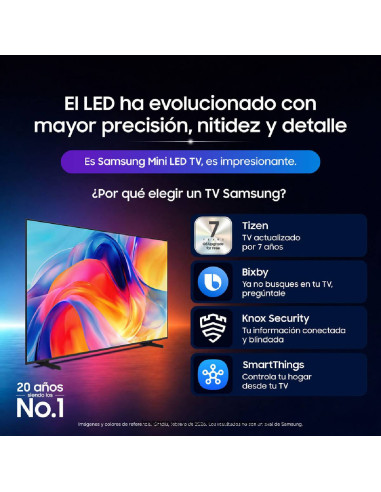 Televisor Samsung 50 Pulgadas Smart TV Mini LED Full HD UN50M60HAKXZL