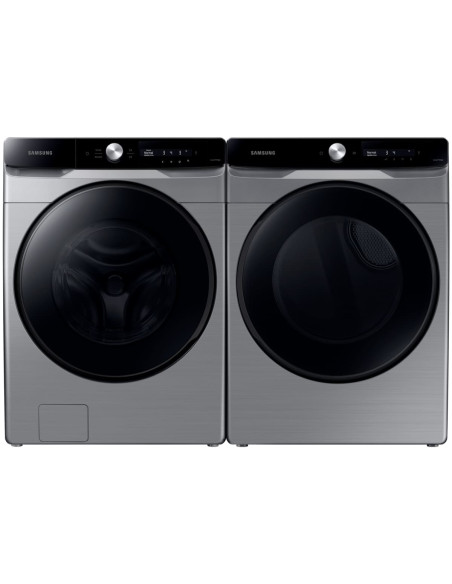 Combo Samsung Lavadora 22 Kg Carga Frontal Panel Multicontrol WF22C6400AP/CO + Secadora 22 Kg a Gas Carga Frontal DVG22C6370P/CO