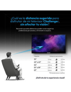Televisor Challenger 43 pulgadas LED FULL HD Google LED 43KG90 BT T2 GOOGLE TV 1 2