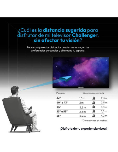 Televisor Challenger 43 pulgadas LED FULL HD Google LED 43KG90 BT T2 GOOGLE TV 2
