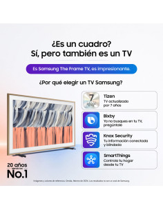 Televisor Samsung 75 pulgadas The Frame Qled 4K + Soporte VG-SCFT55BW/RU F-QN75LS03HEK2 2