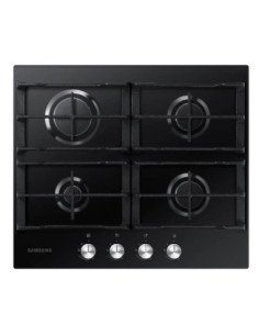 Cubierta de Empotrar Samsung 4 Puestos Gas Natural Vidrio Templado Negro NA64C3010AK/CO 1