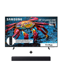 Combo Samsung TV 65" Crystal UHD 4K Smart UN65U8500HKXZL + Barra de Sonido 2.0CH Bluetooth HW-B400F/ZL