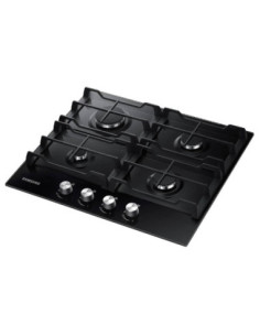 Cubierta de Empotrar Samsung 4 Puestos Gas Natural Vidrio Templado Negro NA64C3010AK/CO 1 2