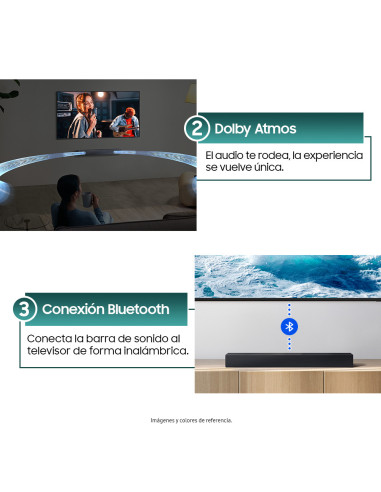 Barra de Sonido Samsung 2.0 canales Bluetooth HW-B400F/ZL