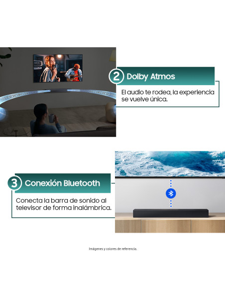 Barra de Sonido Samsung 2.0 canales Bluetooth HW-B400F/ZL