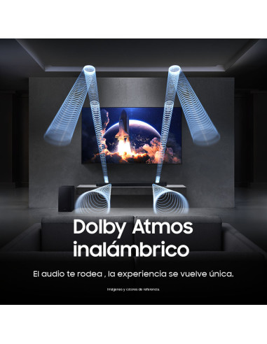 Barra de Sonido Samsung 3.1.2 Canales con Subwoofer HW-Q600H/ZL