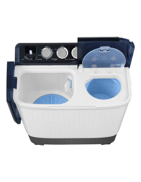 Lavadora Semiautomatica Mabe 18 kg Dos Tinas Blanca LMD8124HBAB0