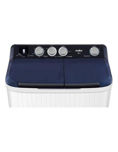 Lavadora Semiautomatica Mabe 18 kg Dos Tinas Blanca LMD8124HBAB0