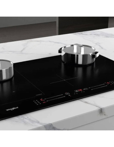 Cubierta de Inducción Whirlpool 77 cm Vitrocerámica FlexiCook Negra ACM708NE 7
