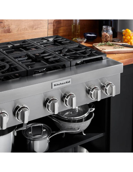 Cubierta de Empotrar KitchenAid 6 Puestos 908 cm KCGC506JSS 4