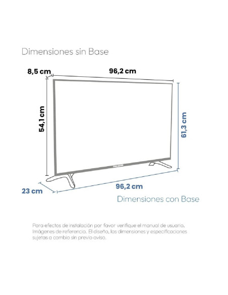 Televisor Challenger 43 pulgadas LED FULL HD Google LED 43KG90 BT T2 GOOGLE TV 9