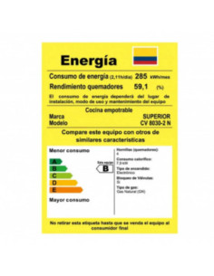 Cubierta de Empotrar Superior 4 Puestos 61 cm CV 80302N 1 2