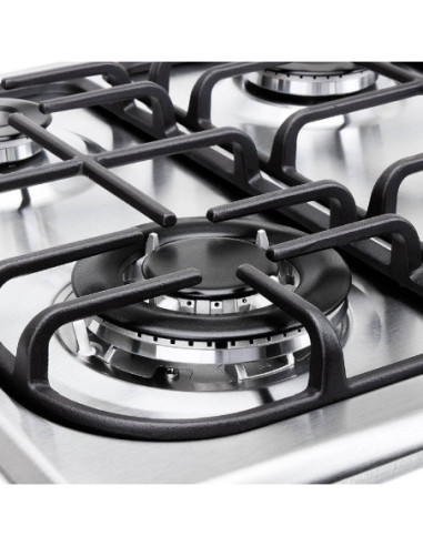 Cubierta de Empotrar Haceb 60X51 Sesamo CUB SE 6051 INOX HF GN 5