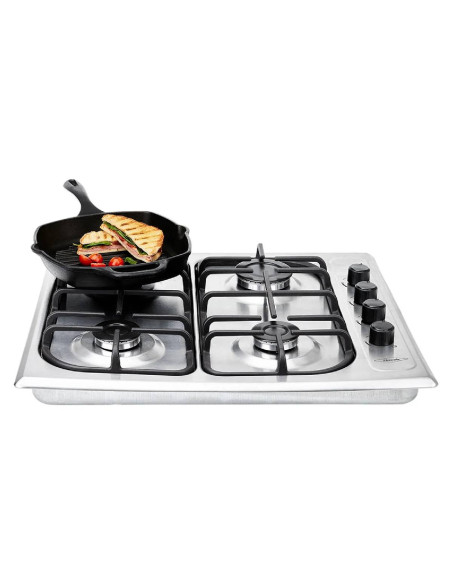 Cubierta de Empotrar Haceb 60X51 Sesamo CUB SE 6051 INOX HF GN 9