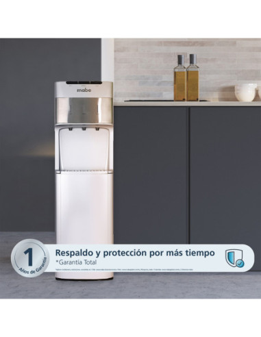 Dispensador de Agua Mabe De Piso 3 llaves Gris EMBL3TGS 5