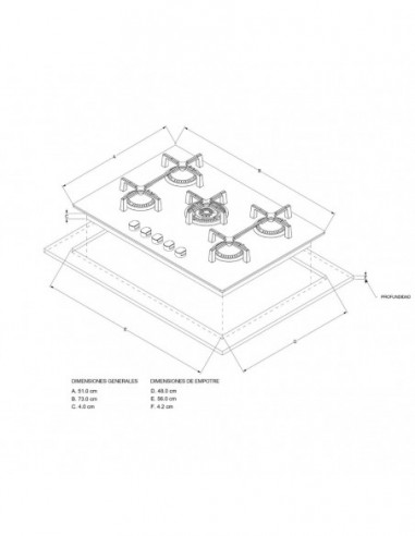 Cubierta Whirlpool GOA7523NB...