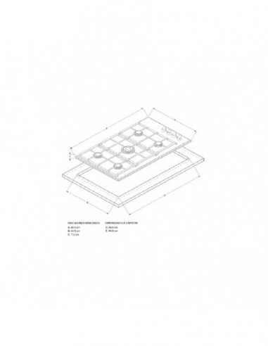 Cubierta Whirlpool 5Ptos a gas 36"... Cubierta Whirlpool 5Ptos a gas 36"...
