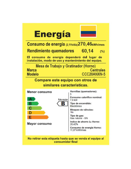 Estufa de Piso Mabe 4 puestos Gas Natural Negro CCC20ANXN5 2