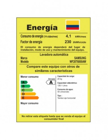 Lavadora Samsung 20kg Carga Frontal |... Lavadora Samsung 20kg Carga Frontal |...