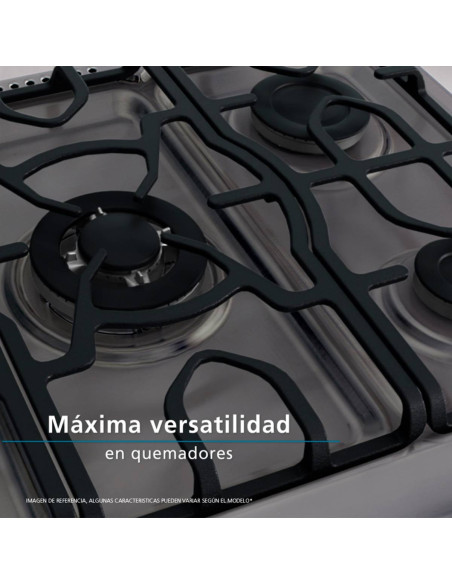 Estufa de Piso Mabe 6 puestos Gas Natural Inox EMC7630NFX0 3