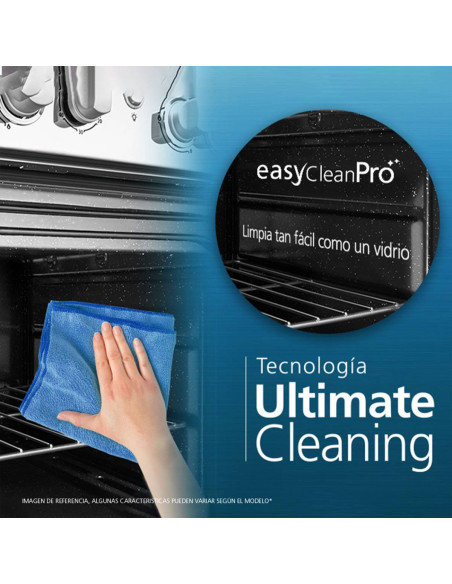 Estufa de Piso Mabe 6 puestos Gas Natural Inox EMC7630NFX0 4