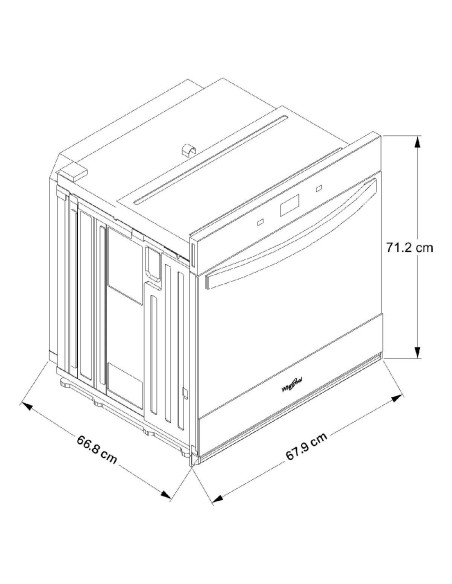 Horno Eléctrico Whirlpool Sencillo 27" Smart Appliance Air Fry WOES7027PZ 5
