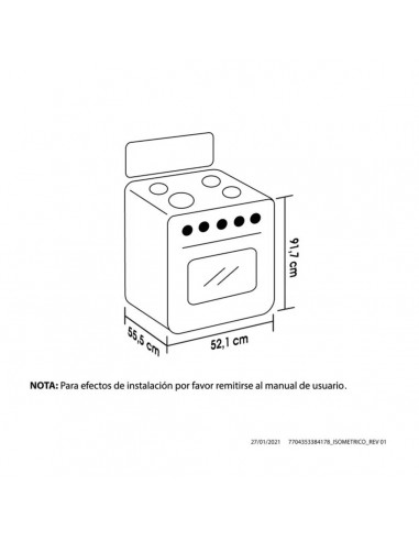 Estufa Haceb 4 Ptos Romero Gas EE...