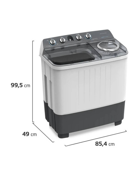 Lavadora Semiautomática Frigidaire 12 Kg Doble Tina Blanca FWTM12M6BUXW 3