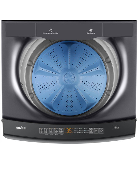 Lavadora Mabe 16 Kg Carga Superior Diamond Gris LMA6120WDGAB0 8