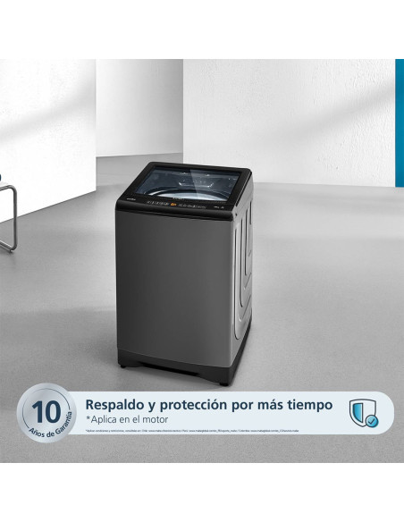 Lavadora Mabe 16 Kg Carga Superior Diamond Gris LMA6120WDGAB0 10