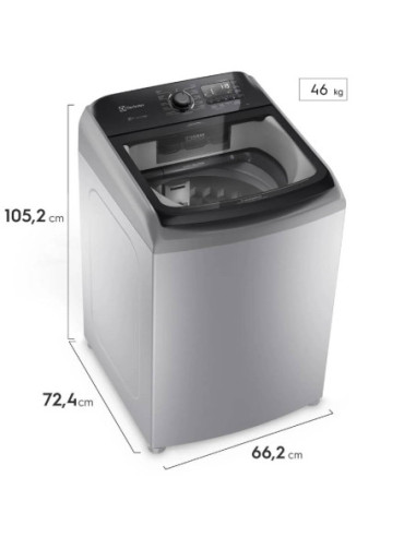 Lavadora Electrolux 21 Kg Carga Superior Impeller Perfect Care Gris LS21I 5